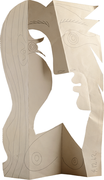 Picasso paper cutout